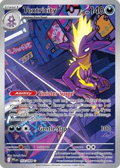 Toxtricity 103/94 Phantasmal Flames Pokemon card