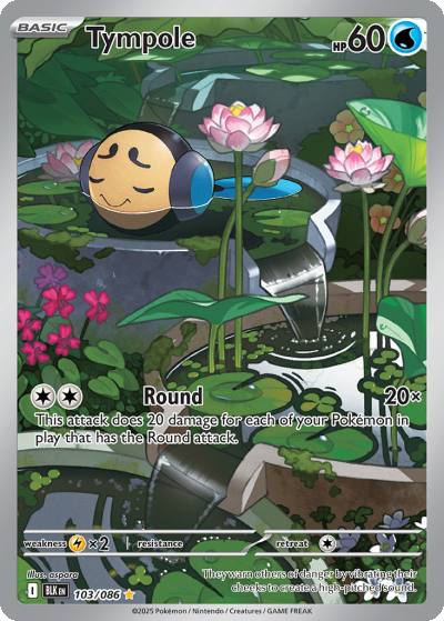 Tympole 103/86 Black Bolt Pokemon card