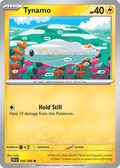 Tynamo 30/86 Black Bolt Pokemon card