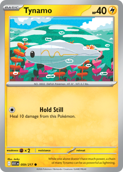 Tynamo 59/217 Ascended Heroes Pokemon card