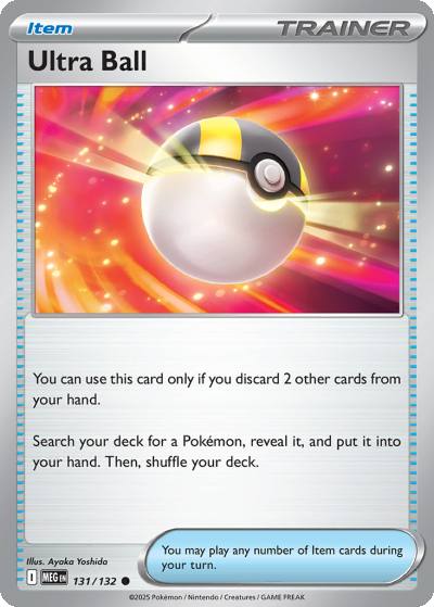 Ultra Ball 131/132 Mega Evolution Pokemon card