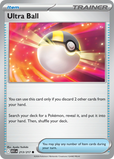 Ultra Ball 213/217 Ascended Heroes Pokemon card