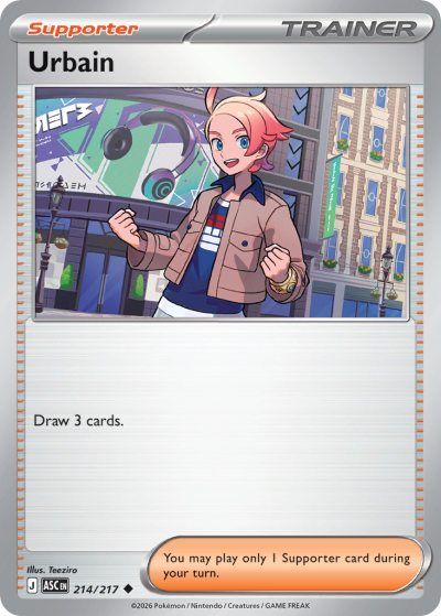Urbain 214/217 Ascended Heroes Pokemon card