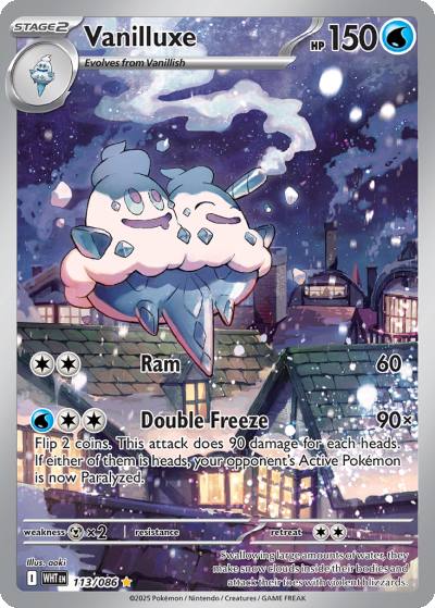 Vanilluxe 113/86 White Flare Pokemon card
