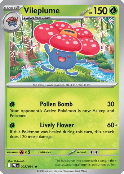 Vileplume 3/94 Phantasmal Flames Pokemon card