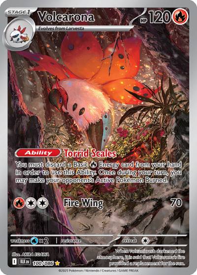 Volcarona 100/86 Black Bolt Pokemon card