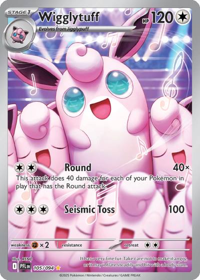 Wigglytuff 105/94 Phantasmal Flames Pokemon card