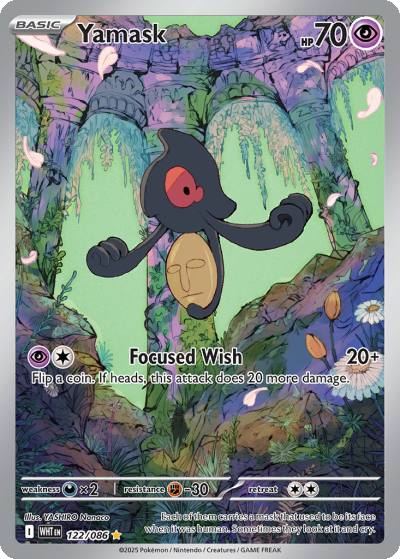 Yamask 122/86 White Flare Pokemon card