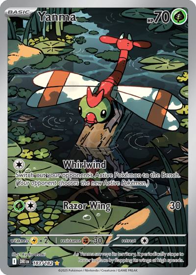 Yanma 183/182 Destined Rivals Pokemon card