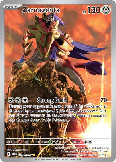 Zamazenta 201/182 Destined Rivals Pokemon card
