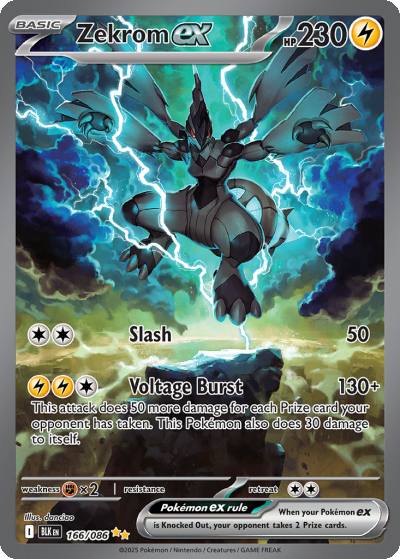 Zekrom ex 166/86 Black Bolt Pokemon card