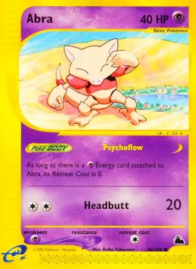 Abra 46/144 Skyridge Pokemon card