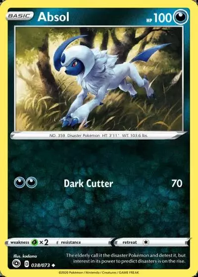 Absol 38/73 Champion's Path Pokemon card