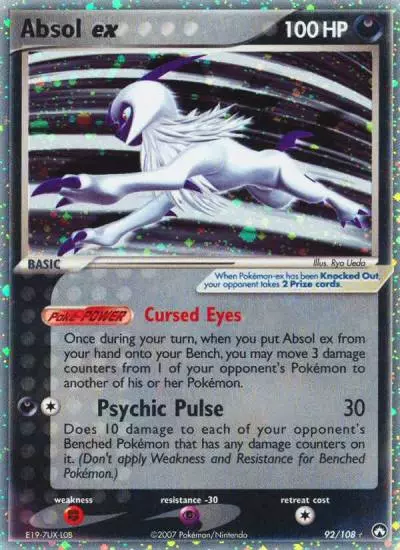 Absol ex 92/108 Power Keepers Pokemon card