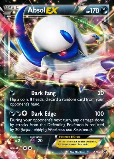 Absol-EX XY62/211 XY Black Star Promos Pokemon card