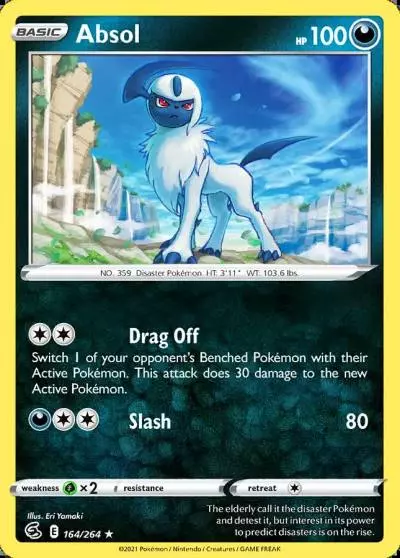 Absol 164/264 Fusion Strike Pokemon card