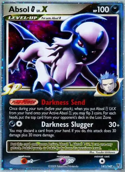 Absol G LV.X 141/147 Supreme Victors Pokemon card