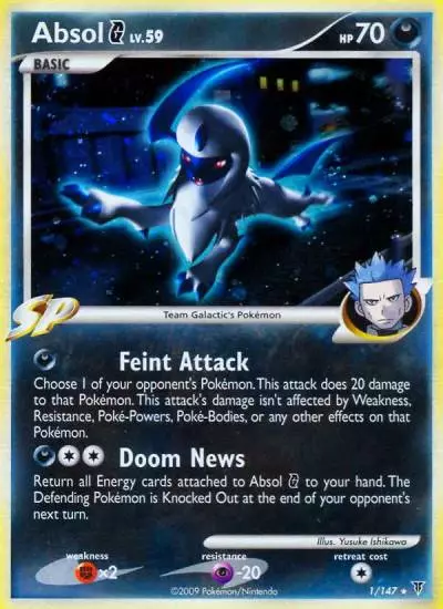 Absol G 1/147 Supreme Victors Pokemon card