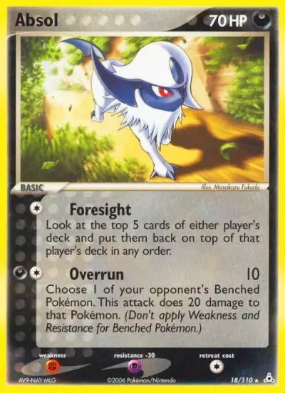 Absol 18/110 Holon Phantoms Pokemon card