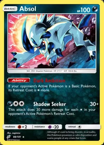 Absol 88/181 Team Up Pokemon card