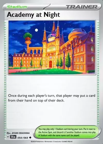 Academy at Night 54/64 Shrouded Fable Pokemon card