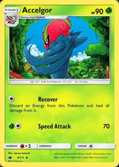 Accelgor 9/111 Crimson Invasion Pokemon card