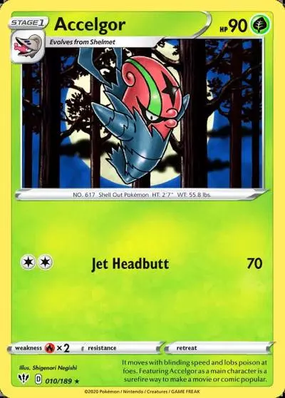 Accelgor 10/189 Darkness Ablaze Pokemon card