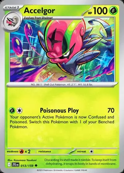 Accelgor 13/159 Journey Together Pokemon card