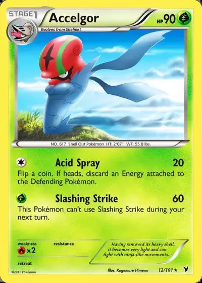 Accelgor 12/101 Noble Victories Pokemon card
