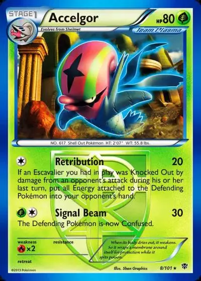 Accelgor 8/101 Plasma Blast Pokemon card