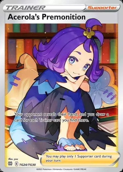 Acerola's Premonition TG24/30 Brilliant Stars Trainer Gallery Pokemon card