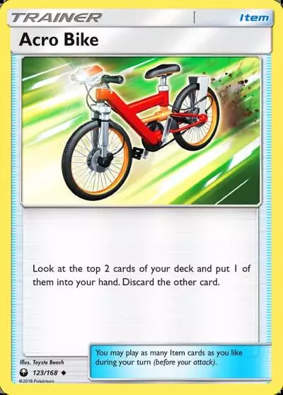 Acro Bike 123/168 Celestial Storm Pokemon card