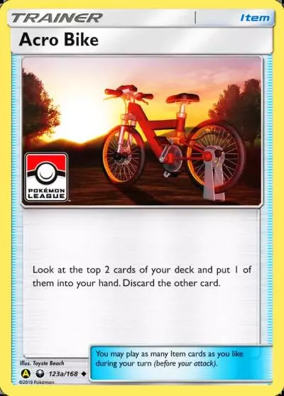 Acro Bike 123a/168 Celestial Storm Pokemon card