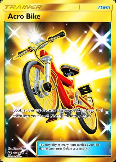 Acro Bike 178/168 Celestial Storm Pokemon card