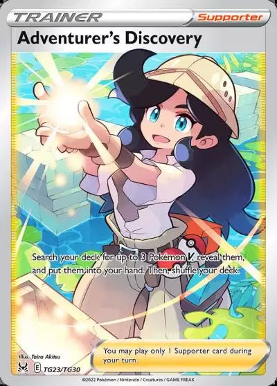 Adventurer's Discovery TG23/30 Lost Origin Trainer Gallery Pokemon card