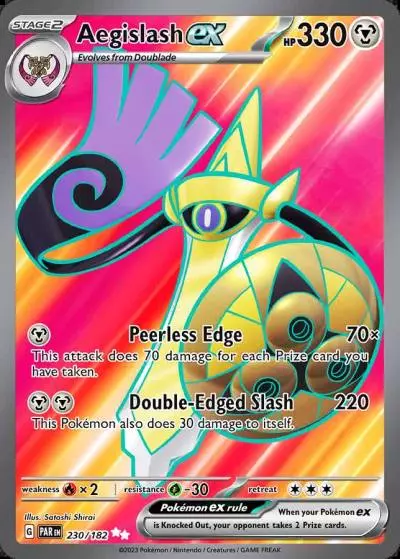 Aegislash ex 230/182 Paradox Rift Pokemon card