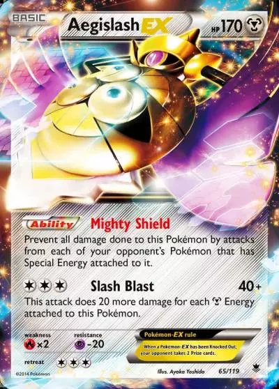 Aegislash-EX 65/119 Phantom Forces Pokemon card