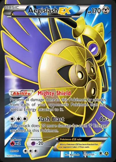 Aegislash-EX 65a/119 Phantom Forces Pokemon card