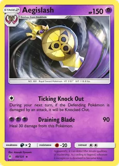 Aegislash 49/131 Forbidden Light Pokemon card