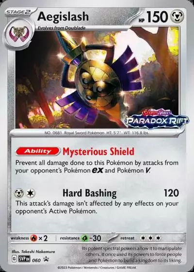 Aegislash 60/165 Scarlet & Violet Black Star Promos Pokemon card