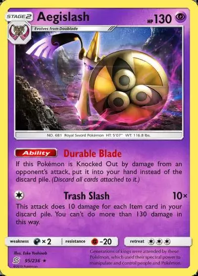 Aegislash 95/236 Unified Minds Pokemon card