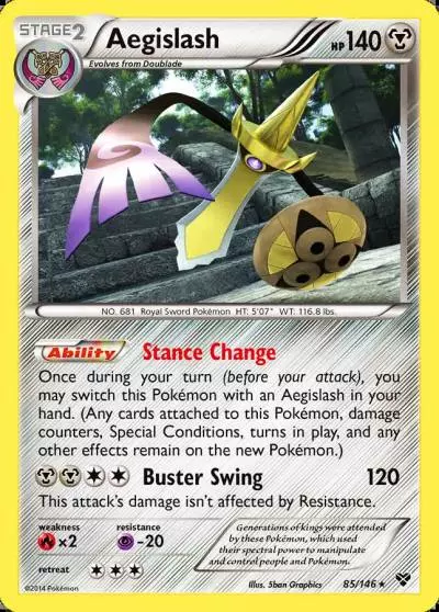 Aegislash 85/146 XY Pokemon card
