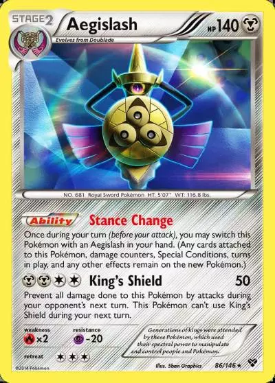 Aegislash 86/146 XY Pokemon card