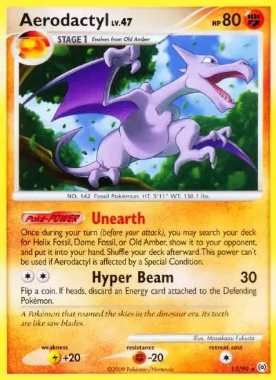 Aerodactyl 13/99 Arceus Pokemon card