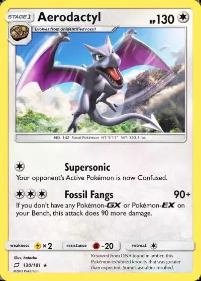 Aerodactyl 130/181 Team Up Pokemon card