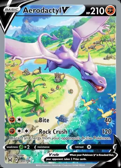 Aerodactyl V 180/196 Lost Origin Pokemon card