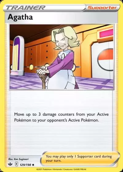 Agatha 129/198 Chilling Reign Pokemon card