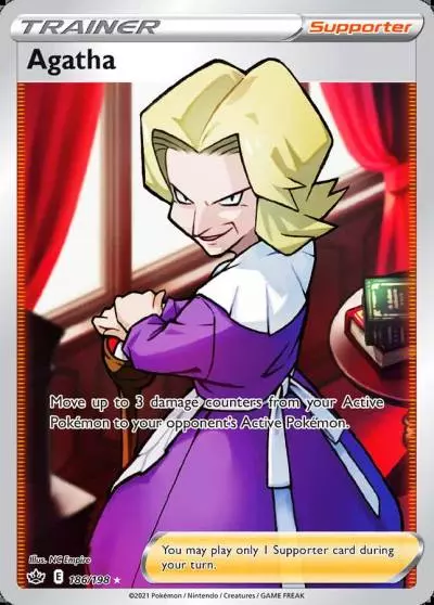 Agatha 186/198 Chilling Reign Pokemon card