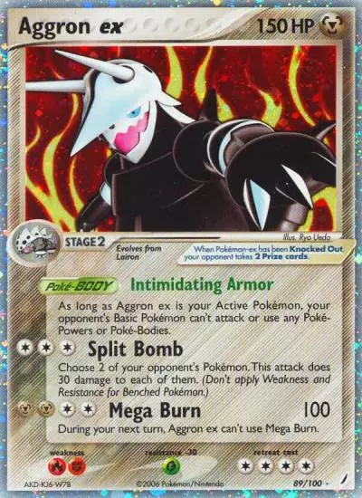 Aggron ex 89/100 Crystal Guardians Pokemon card