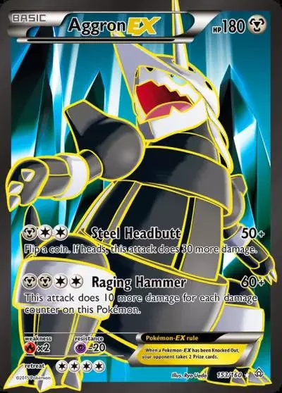 Aggron-EX 153/160 Primal Clash Pokemon card